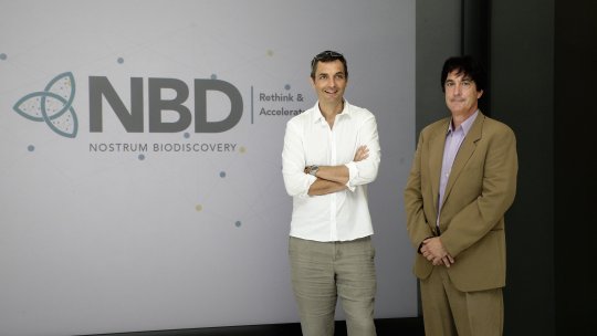 Víctor Guallar (left) and Modesto Orozco are the scientific leaders behind Nostrum BioDiscovery