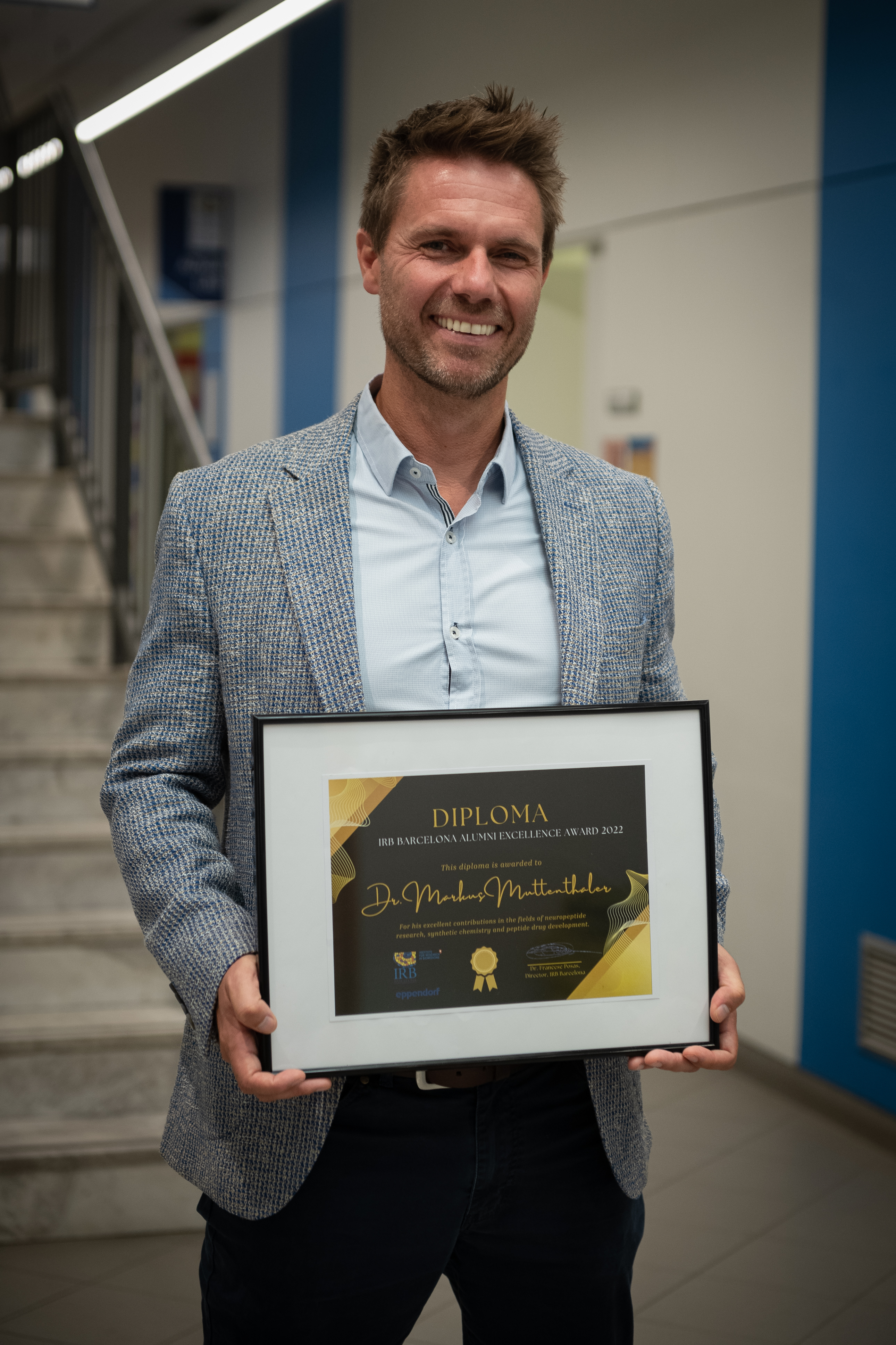 Dr. Markus Muttenthaler, IRB Barcelona Alumni awardee 2022