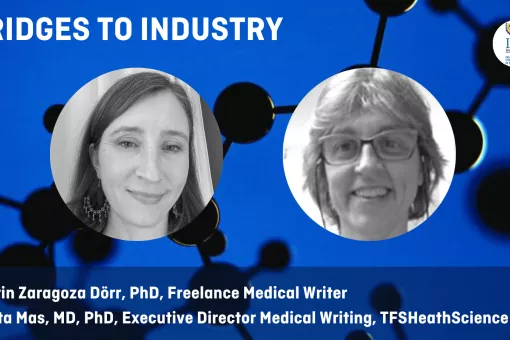 Picture of the speakers, Katrin and Marta.