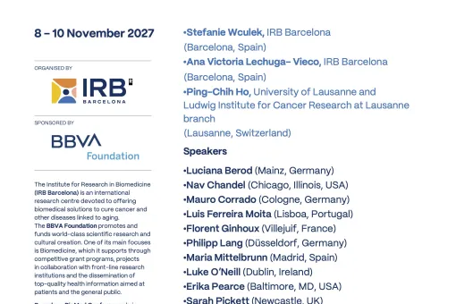 BIOMED Conference Mitochondrial Control of Immune Cells