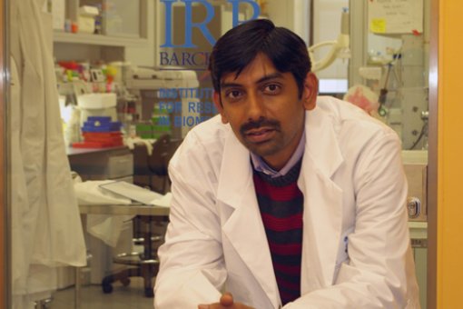 The Indian scientist Jalaj Gupta has worked for six years on p38 in colorectal cancer, and this research formed part of his doctoral thesis (Image by IRB)