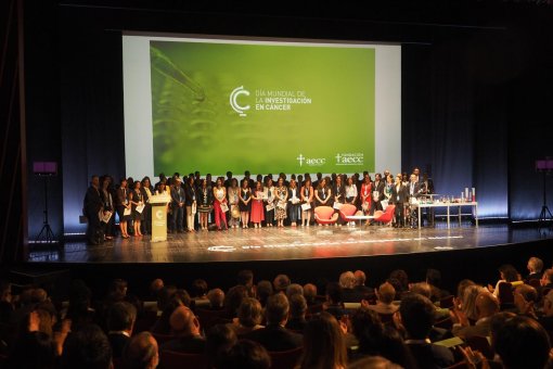 La ceremonia de la AECC de concesión de proyectos se celebró ayer en Madrid, 25 de septiembre, Dia Mundial de la Investigación en Cáncer