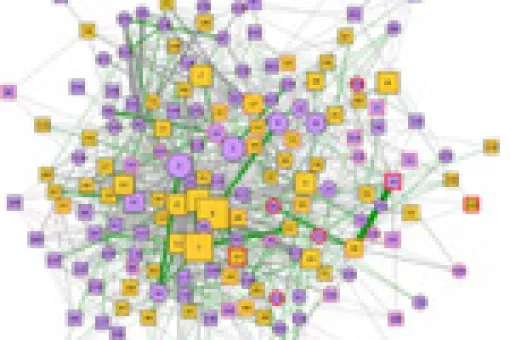 Representation of the functional groups between proteins in Alzheimer's disease.