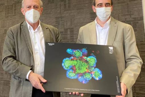 Miquel Molins (President, Fundació Banc Sabadell) & Francesc Posas (Director, IRB Barcelona)