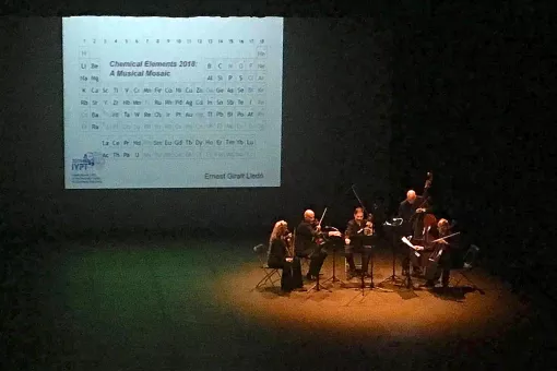 Imagen del concierto de inauguración del Año Internacional de la Tabla Periódica.
