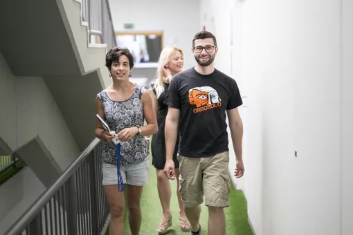 Los estudiantes de doctorado del IRB Barcelona, Gemma Turon, Gianmarco di Mauro y Sanja Zivanovic son miembros del Comité Científico Organizador del primer simposio ENABLE (Battista/Minocri, IRB Barcelona)