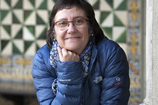 Maria Macias, group leader of the Structural Characterization of Macromolecular Assemblies Lab