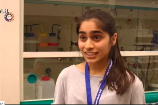 Harkan Kaur, estudiante del programa "Crazy About Biomedicine"
