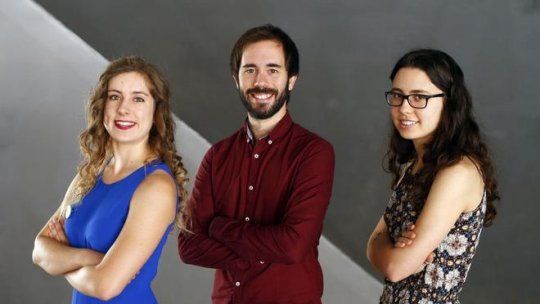 Lidia, Marcos and Irene are 3 out of the 68 "la Caixa" Phd Students 2016. Photo: Javier Barbancho (El Mundo)