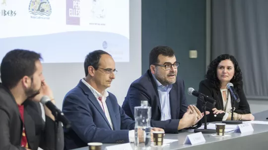 Press conference at IRB Barcelona, presenting the #MetastasisChallenge