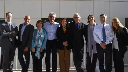 Members of the Business Advisory Board. From left to right, Remi Droller, Joël Jean-Mairet, Eva Méndez, Thomas von Rüden, Maria Freire, Pau Bruguera, Laia Crespo, Carlos Plata, Begoña Carreño-Gómez.