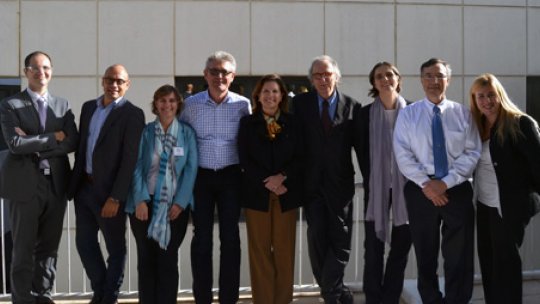Members of the Business Advisory Board. From left to right, Remi Droller, Joël Jean-Mairet, Eva Méndez, Thomas von Rüden, Maria Freire, Pau Bruguera, Laia Crespo, Carlos Plata, Begoña Carreño-Gómez.