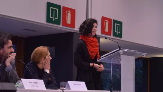 Júlia Portell, a student who participated in the first "Crazy about Biomedicine". 