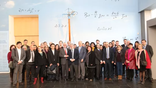 RecerCaixa grantees at the official ceremony yesterday at CosmoCaixa Museum in Barcelona (Photo: RecerCaixa)