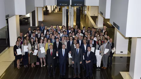 Acto de entrega de las ayudas de ”la Caixa”