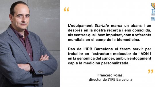 Francesc Posas, director de l'IRB Barcelona