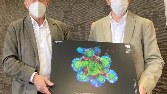 Miquel Molins (President, Fundació Banc Sabadell) & Francesc Posas (Director, IRB Barcelona)