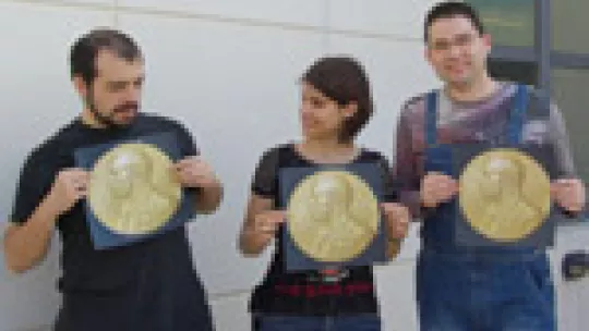 Francisco Barriga (left), Amelie Stein and Roland A. Pache will be attending the 60 Nobel Laureate Meeting at Lindau.