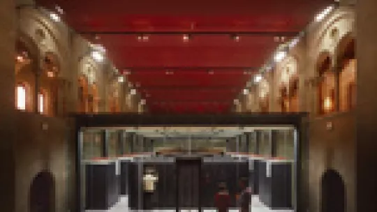 The activity includes a visit to the supercomputer MareNostrum, located in an old chapel © BSC
