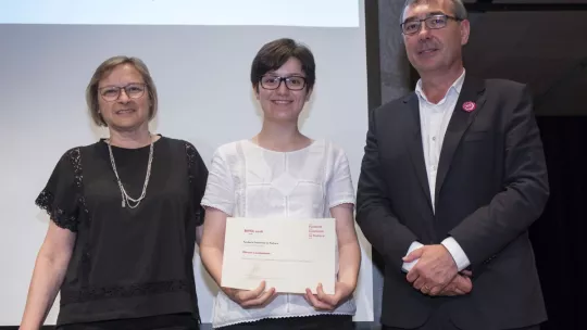 The student Míriam Condeminas has been awarded the “BIYSC Be Passionate With Attitude Award’. 