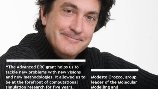 Scientist Modesto Orozco, ERC Advanced Grant holder, has been awarded a ERC Proof of Concept in the 2018 call
