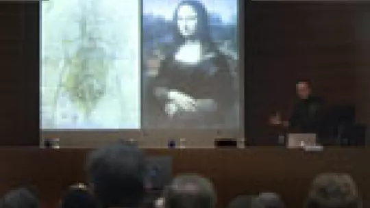 Martin Kemp during his talk on Leonardo and the engineering of nature