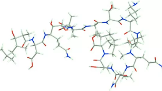 Structure of Pipecolidepsin A, which shows activity against eleven types of cancer (Author: Marta Pelay)