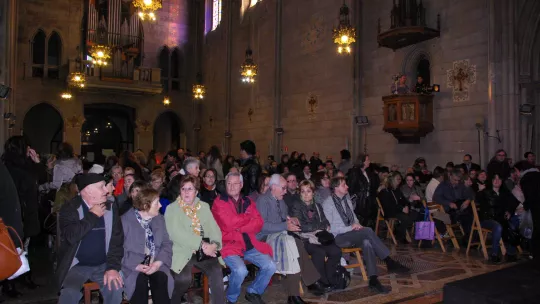 La iglesia de Sant Pacià durante el evento