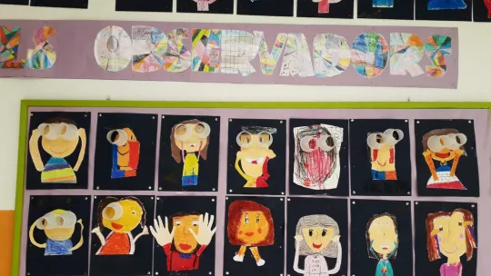 Trabajos de los estudiantes de la Escuela Montserrat de Cornellà