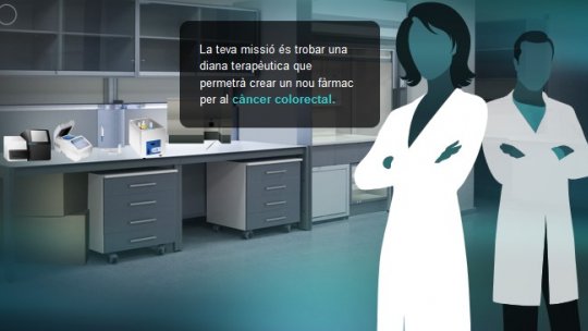 Imatges de l'experiment virtual desenvolupat per Xplore Health amb la col.laboració de l'IRB Barcelona