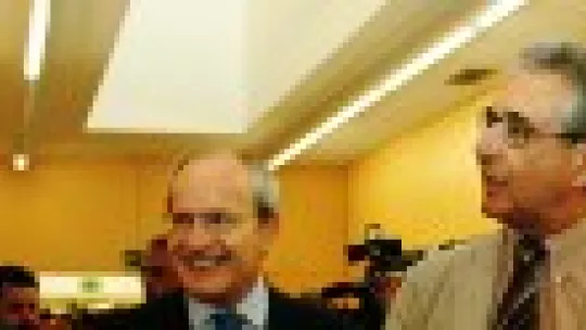 Visit of the president of the Government of Catalonia, José Montilla, at the Institute for Research in Biomedicine