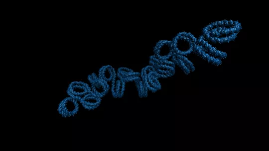 En la imagen, simulación de una fibra de cromatina (Consorcio MuG)