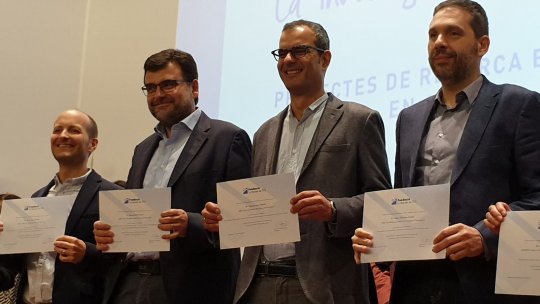 Photos of the presentation ceremony of the awards given by the Fundació La Marató.