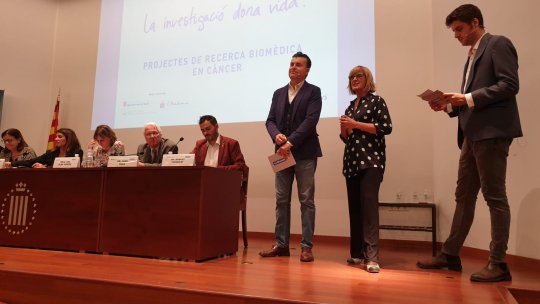 Photos of the presentation ceremony of the awards given by the Fundació La Marató