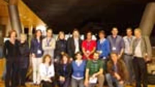 The Organizing Committee and the scientific guests at CosmoCaixa